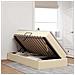 Letto con contenitore e materasso Crema 90 x 190 cm Poliestere - Foto miniatura 4