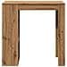 Tavolo Bar con Rastrelliera Rovere 102x50x103,5 cm Multistrato - Foto miniatura 4