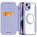 Cover con Tapa per iPhone 14 Plus - Pelle /PU, Viola, MagSafe - Foto miniatura 2