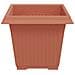 Vaso quadrato per fiori 6 pcs Rosso Mattone 33 x 33 x 26 cm - Foto miniatura 6