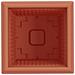 Vaso quadrato per fiori 6 pcs Rosso Mattone 33 x 33 x 26 cm - Foto miniatura 7