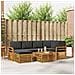 Set divani 7 pcs Naturale e Antracite Legno di Acacia Massello - Foto miniatura 2