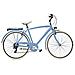 Bici Uomo Telaio Alluminio Linea Cottage Misura 28 Bicicletta Cambio 6v City Bike Vintage Completa Di Accessori Finiture Panna - 47 Azzurro Pastello Opaco - Foto miniatura 1