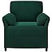 Divano 1 posto Verde Scuro 88 x 83 x 95 cm Velluto - Foto miniatura 3