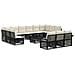 Set Divano da Giardino 14 pcs Nero polyrattan - Foto miniatura 1