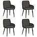 Sedie da pranzo 4 pcs Similpelle Nero 57 x 50 x 85 cm - Foto miniatura 1