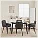 Sedie da pranzo 4 pcs Similpelle Nero 57 x 50 x 85 cm - Foto miniatura 2