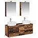 Set di mobili per il bagno 5 pcs Legno antico - Foto miniatura 1