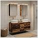 Set di mobili per il bagno 5 pcs Legno antico - Foto miniatura 4