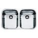 Lavello AMX120 2 Vasche Dimensioni 71 x 40 cm Colore Inox Satinato Serie Sottotop - Foto miniatura 1
