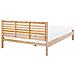 Letto Matrimoniale Moderno In Legno Marrone Chiaro 180x200cm Carnac - Foto miniatura 19
