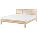 Letto Matrimoniale Moderno In Legno Marrone Chiaro 180x200cm Carnac - Foto miniatura 16