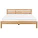 Letto Matrimoniale Moderno In Legno Marrone Chiaro 180x200cm Carnac - Foto miniatura 21