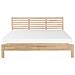 Letto Matrimoniale Moderno In Legno Marrone Chiaro 180x200cm Carnac - Foto miniatura 3