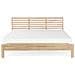 Letto Matrimoniale Moderno In Legno Marrone Chiaro 180x200cm Carnac - Foto miniatura 7