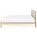Letto Matrimoniale Moderno In Legno Marrone Chiaro 180x200cm Carnac - Foto miniatura 6
