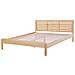 Letto Matrimoniale Moderno In Legno Marrone Chiaro 180x200cm Carnac - Foto miniatura 26