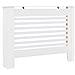 Copertura per Radiatore Bianca 112x19x81,5 cm in MDF - Foto miniatura 1