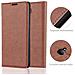 Custodia Compatibile Con Nokia Lumia 650 In Marrone Cappuccino - Coperchio Protettiva Con Chiusura Magnetica, Funzione Stand E Tasca Per Le Carte - Foto miniatura 5