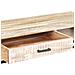 Tavolino Da Caffè Bianco 117x50x30 Cm Legno Massello Di Acacia - Foto miniatura 6