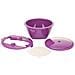 Multimaker + Placca in bianco - Insalatiera con coperchio per cottura a vapore - Ciotola per alimenti freschi sottovuoto | viola - Foto miniatura 1