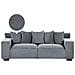 Divano 3 Posti Grigio Scuro Viskan - Foto miniatura 1