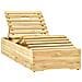 Lettino da Giardino con Tavolino Cuscino Legno Pino Impregnato - Foto miniatura 2