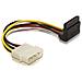 Power HDD SATA Cable, Maschio / maschio, 0,15m, Nero, Rosso - Foto miniatura 1