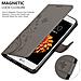 Custodia Compatibile Con Lg K7 In Grigio Fiore - Coperchio Protettivo In Design Floreale Con Chiusura Magnetica, Funzione Stand E Slot Per Carte - Foto miniatura 5