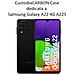 Maxy Custodia B-case Tpu Silicone Cover Case Per Samsung Galaxy A22 4g A225 Carbon Metal Black - Foto miniatura 2