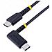 Cavo di Ricarica USB-C a 90° da 30cm - Cavetto di Ricarica Veloce USB Tipo-C per uso intensivo - Cavo Dati USB 2.0 Type-C a C in Resistente Fibra Aramidica - PD 60W 3A - Nero - Foto miniatura 1