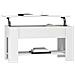 Tavolino Da Salotto Bianco 101x49x52 Cm In Legno Multistrato - Foto miniatura 3
