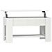 Tavolino Da Salotto Bianco 101x49x52 Cm In Legno Multistrato - Foto miniatura 1