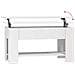 Tavolino Da Salotto Bianco 101x49x52 Cm In Legno Multistrato - Foto miniatura 5
