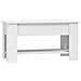 Tavolino Da Salotto Bianco 101x49x52 Cm In Legno Multistrato - Foto miniatura 7