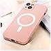 Cover Magsafe Per Iphone 14 Plus Soft-touch Bordi Rialzati Anti-shock Rosa - Foto miniatura 5