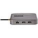 Adattatore Multiporta USB-C - Docking Station USB Type-C 2x HDMI 2.0b 4K 60Hz, Hub USB a 2 Porte 10Gbps, Dock Station con PD 100W Passt-hrough, GbE, SD, Cavo da 35cm - Mini dock per PC Portatile Win /Mac - Foto miniatura 4