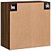 Armadietto A Muro Rovere Marrone 60x31x60 Cm Legno Multistrato - Foto miniatura 7