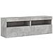 Mobili Tv A Parete Con Luci Led 2pz Grigio Cemento 60x30x40 Cm - Foto miniatura 3