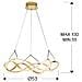Molly Led Lamp D53, Dimmabile In Oro Rosa - Foto miniatura 5
