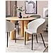 Set Di 2 Sedie Da Pranzo Tessuto Beige Chiaro Mason - Foto miniatura 1