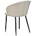 Set Di 2 Sedie Da Pranzo Tessuto Beige Chiaro Mason - Foto miniatura 6