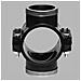 Staffa Doppia Con Rinforzo E Guarnizione Piatta Pn 10 50 X 1''1/4 - Foto miniatura 1