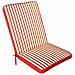 Cuscino In Poliestere Sfoderabile E Impermeabile Con Schienale Medio 90x40 Cm Per Sedia - Red - Foto miniatura 1