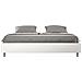 Letto Sommier Contenitore Imbottito 200x200  Similpelle Bianco Azelia - Foto miniatura 1