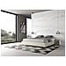 Letto Sommier Contenitore Imbottito 200x200  Similpelle Bianco Azelia - Foto miniatura 4