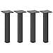 Gambe Per Tavolino 4 Pz Antracite 42-44 Cm In Acciaio - Foto miniatura 2