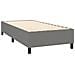 Letto a Molle Materasso e LED Grigio Scuro 90x190 cm in Tessuto - Foto miniatura 2
