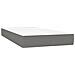 Letto a Molle Materasso e LED Grigio Scuro 90x190 cm in Tessuto - Foto miniatura 8