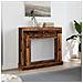 Cornice Per Camino Legno Antico 100x30x87,5 Cm In Truciolato - Foto miniatura 3